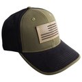 Blackcanyon Outfitters American Flag Patch Cap  Blk/Olive Green BCOCAPLTRFLG
